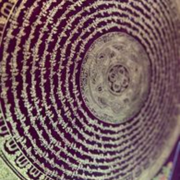 Sacred Gold Painted Tibetan Mandala of Mantra of Wealth and fortune. - Picture 7 of 8